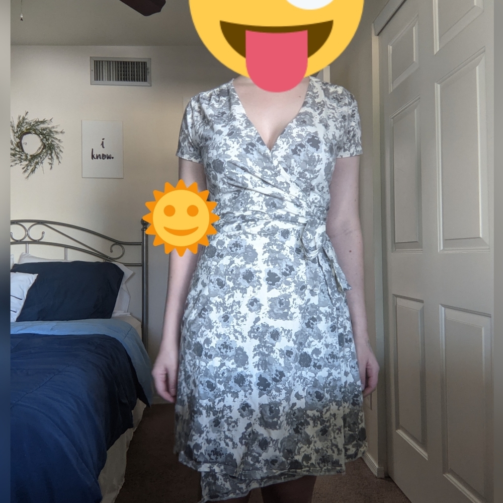 Pact cotton wrap dress